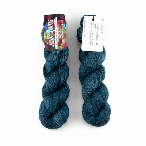 JulieSpins, Alpaca Silk Cashmere // North Woods at The Loopy Ewe