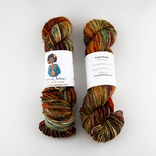 Essence of Autumn, Prairie Worsted // Maple Leaf at The Loopy Ewe