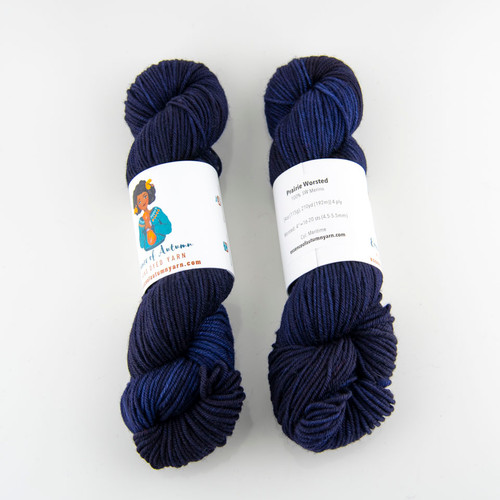 Essence of Autumn, Prairie Worsted // Maritime at The Loopy Ewe