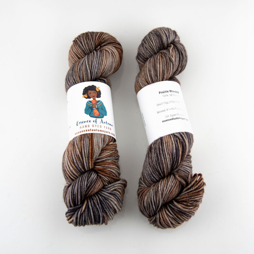 Essence of Autumn, Prairie Worsted // Oyster Mushroom at The Loopy Ewe