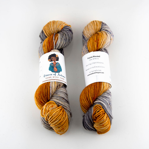 Essence of Autumn, Prairie Worsted // Panning for Gold at The Loopy Ewe