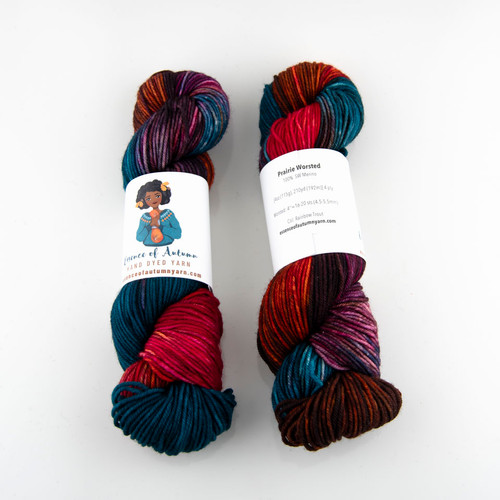 Essence of Autumn, Prairie Worsted // Rainbow Trout at The Loopy Ewe
