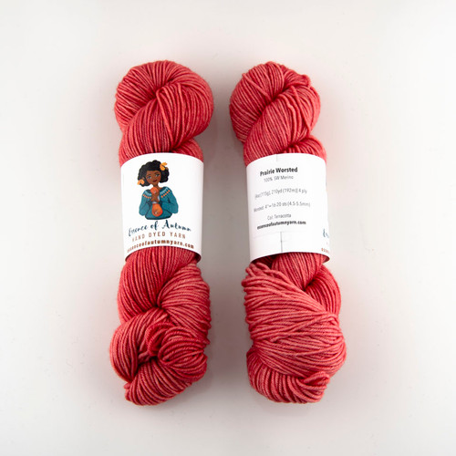Essence of Autumn, Prairie Worsted // Terracotta at The Loopy Ewe