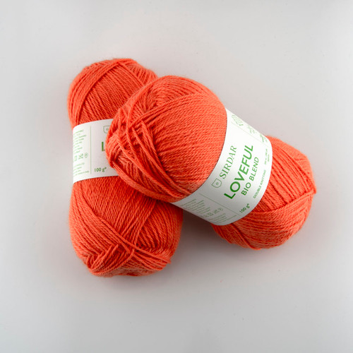 Sirdar, Loveful Bio Blend // Cultivated Coral (104) at The Loopy Ewe