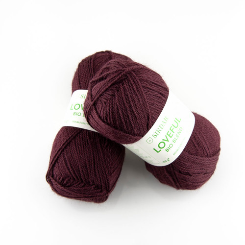 Sirdar, Loveful Bio Blend // Enriched Red (112) at The Loopy Ewe