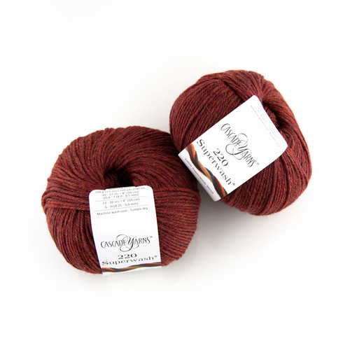 Cascade, 220 Superwash // 413 Burnt Ochre Heather at The Loopy Ewe