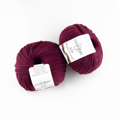 Cascade, 220 Superwash // 414 Spinel Heather at The Loopy Ewe