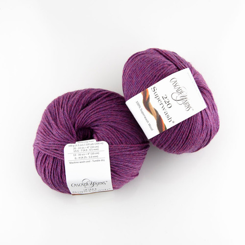 Cascade, 220 Superwash // 415 Clover Heather at The Loopy Ewe