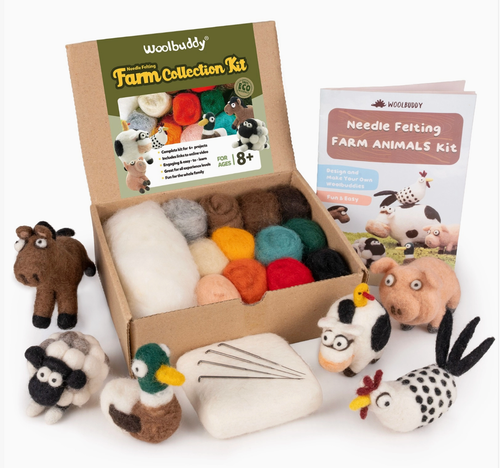 Woolbuddy, Felting Kit // Farm Collection Set