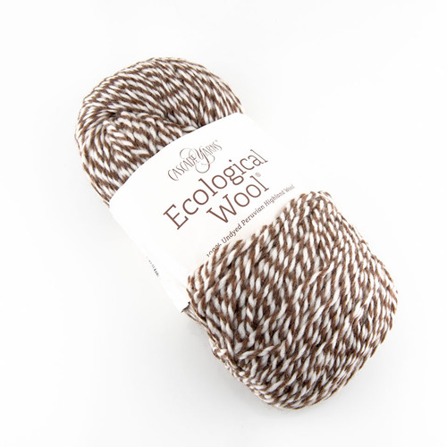 Cascade, Ecological Wool // Ecru Chocolate Twist (9021) at The Loopy Ewe