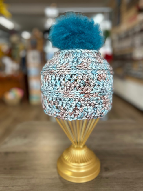 The Loopy Ewe, 2026 Classes // Crocheted One-Day Bulky Yarn Hat: Driftwood Beanie