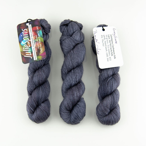 JulieSpins, Cashmere Silk Lace // Grey Goose at The Loopy Ewe