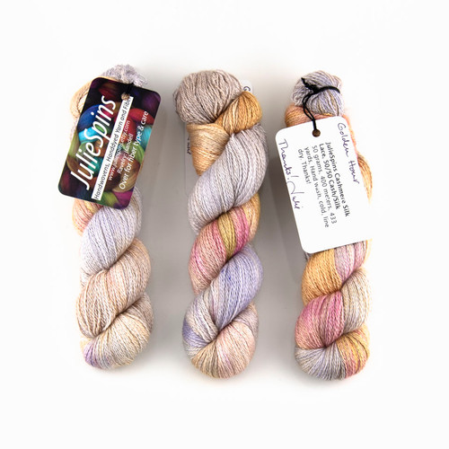 JulieSpins, Cashmere Silk Lace // Golden Hour at The Loopy Ewe
