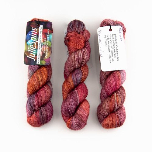 JulieSpins, Cashmere Silk Lace // Redwood at The Loopy Ewe
