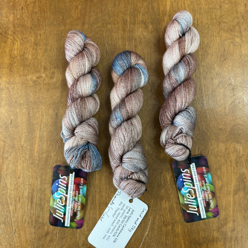 JulieSpins, Cashmere Silk Lace // Sand & Sky at The Loopy Ewe