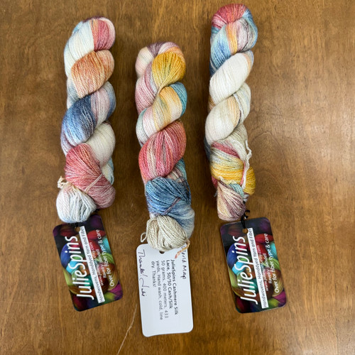 JulieSpins, Cashmere Silk Lace // World Map at The Loopy Ewe