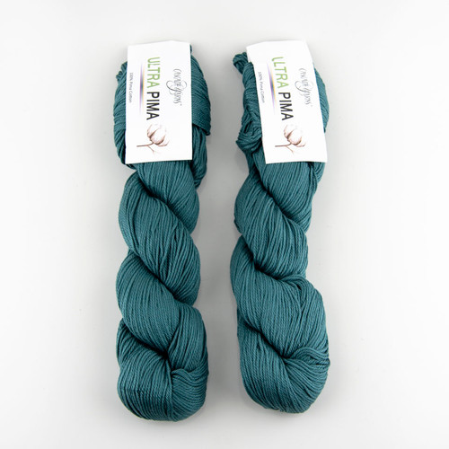 Cascade, Ultra Pima // 3879 Mallard Blue at The Loopy Ewe