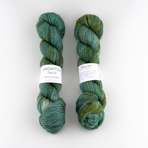 Uschitita Fibre Art, Merino Singles // Glacier at The Loopy Ewe