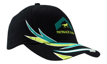 Brushed Heavy Cotton with Crown & Peak Flash Embroidery