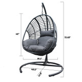 High Quality Outdoor Indoor Wicker Swing Egg chair