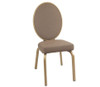 Elegant Aluminum Oval Banquet Chair