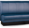 Upholstered Banquette Booth with Stitched Panel