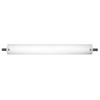 54"W Satin Nickel Vanity Light with Frosted Acrylic Shade
