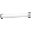 36"W Brushed Nickel Vanity Light with Frosted Acrylic Shade