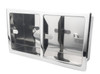 Double Recessed Toilet Tissue Holder