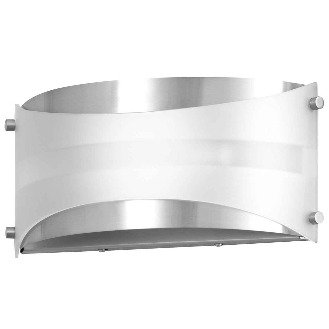 7"H Brushed Nickel Wall Sconce with Frosted Glass Shade