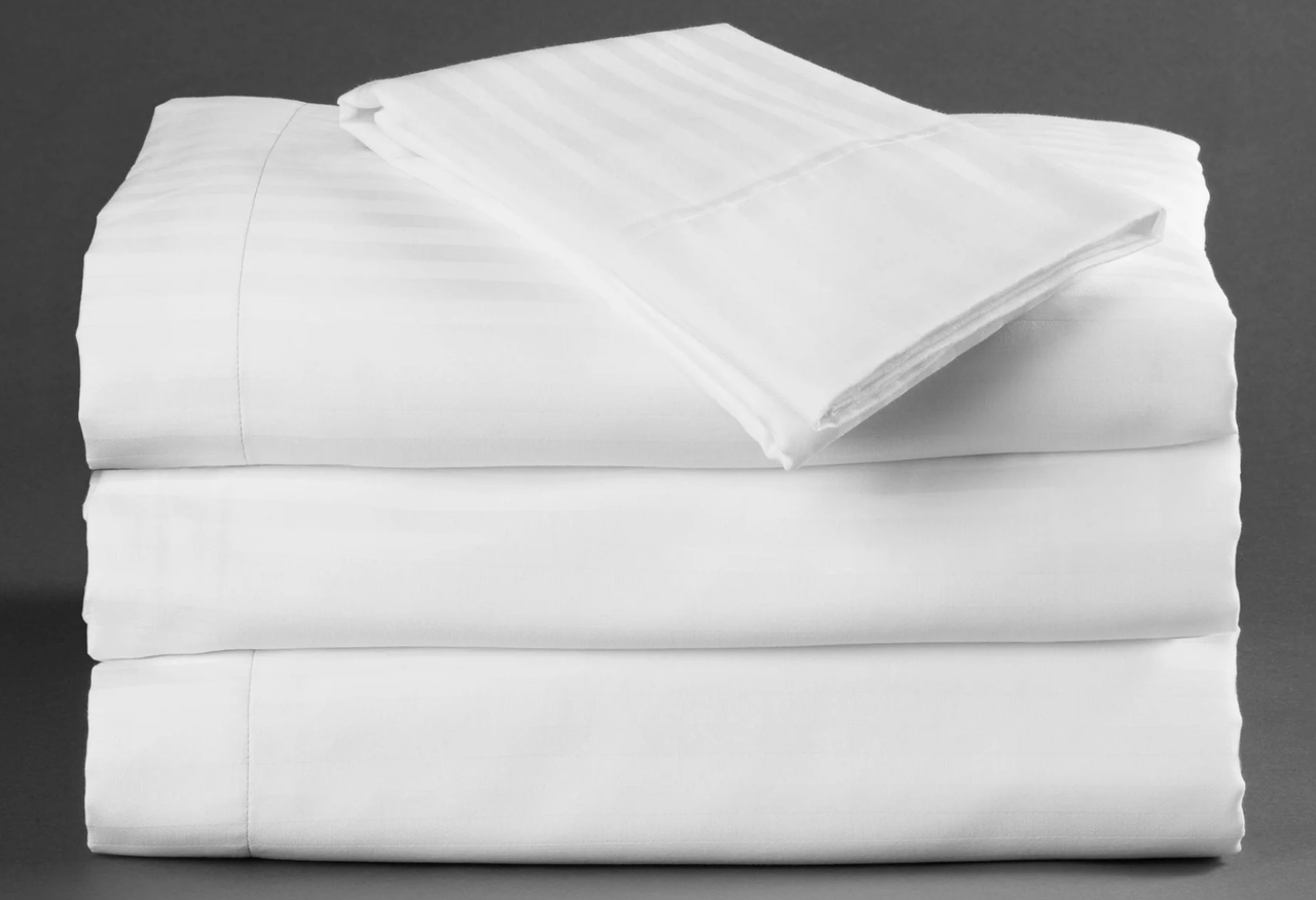 Martex Millennium 250 Stripe Flat Sheet