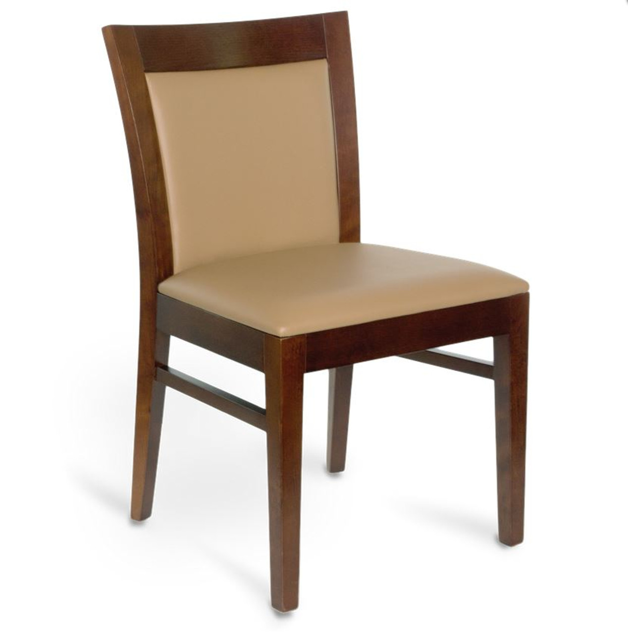 Upholstered Square Inset Back Chair