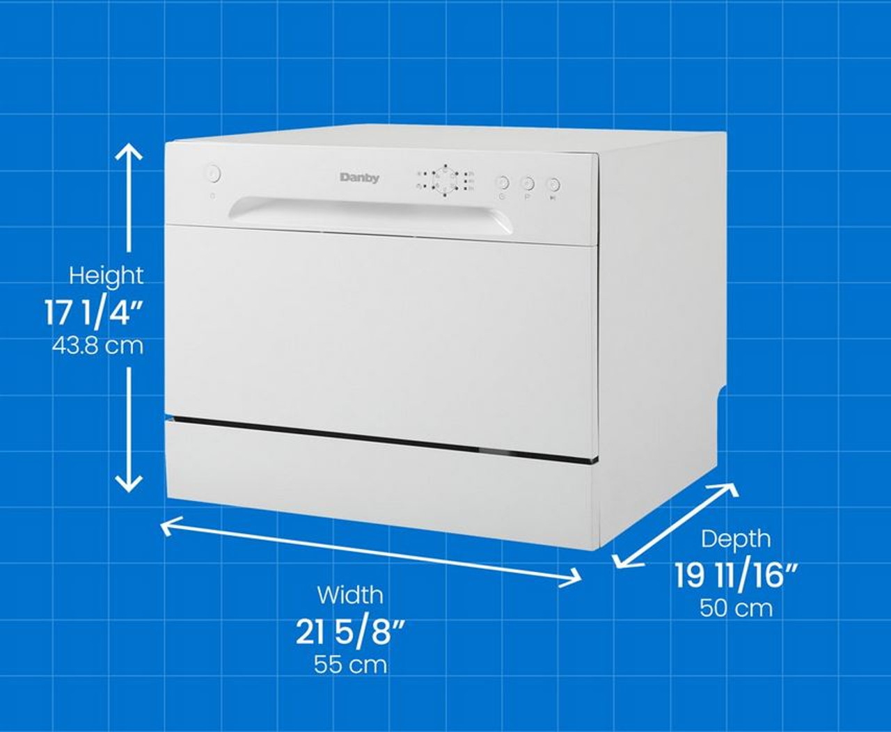 Danby 6 Place Setting Countertop Dishwasher