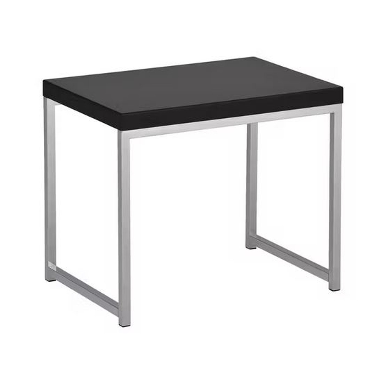 End Table with Chrome Legs