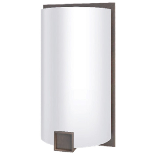 12"H Dark Bronze Wall Sconce with Frosted Acrylic Shade