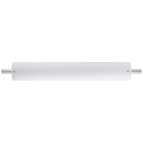 30"W Polished Chrome Vanity Light with Frosted Acrylic Shade & Integrated LED