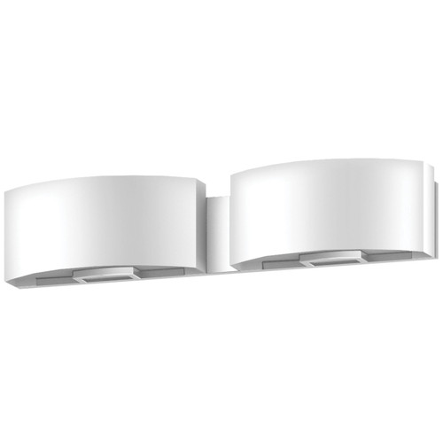 24"W Satin Nickel Vanity Light with Frosted Acrylic Shade