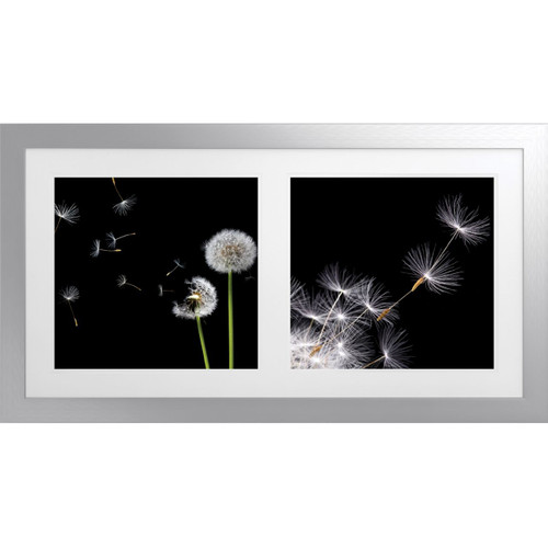 Wisp Artwork with Fornari Silver Frame