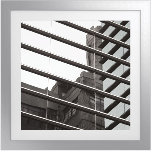 Geometric Artwork with Fornari Silver Frame