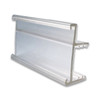 2.5" L Clear 3/4" Thick Wood Shelf Label Holder