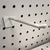 Plastic Economy Hooks For Slatwall and Pegboard, Off-White