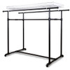 Black Pipe Double Bar Clothing Rack