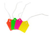 Fluorescent Strung Merchandise Tags