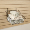 12" W Sloped Front Retail Wire Baskets, 6 Pack