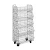 Mobile 5 Tier Wire Basket Display, Black or Chrome