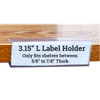 Wood Shelf Label Holder, Clip On Ticket Holder