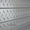 3D Textured Slatwall Panel 2' x 8' - Silver Diamond Plate