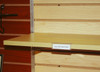 3" L Clear Wood Shelf Label Holder