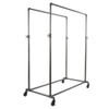 Grey Pipeline Double Bar Rack System, Adjustable