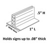 Stick On Signage Holder for Flat Surfaces